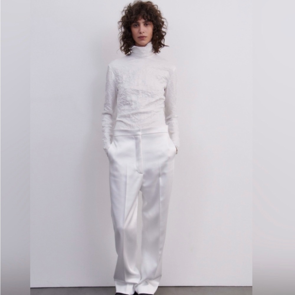 Zara White Women's Blouse